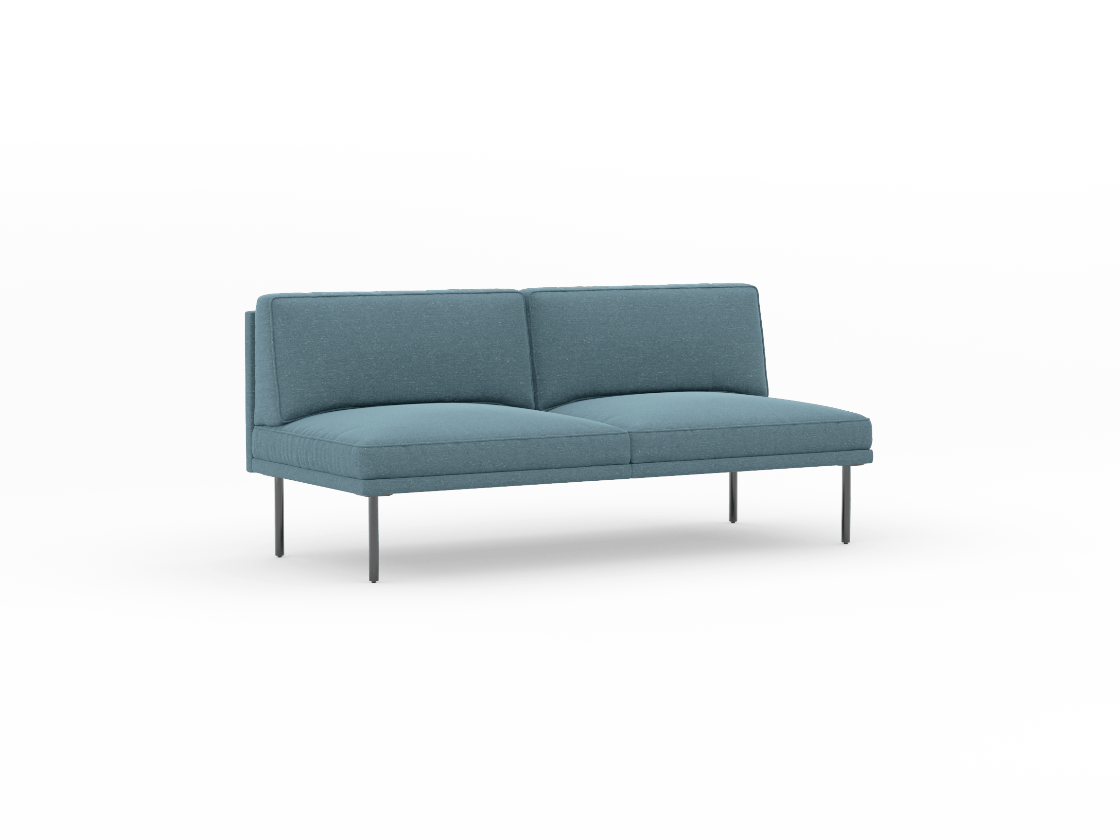 Mod Armless TwoSeat Sofa